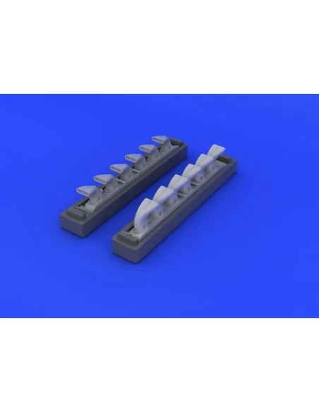 Bf 109G exhaust stacks for Eduard, 1/48 - Eduard Accessories 648247