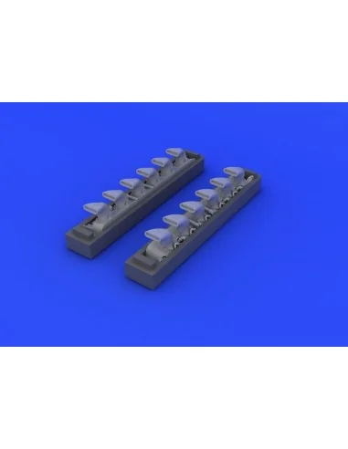 Bf 109G exhaust stacks for Eduard, 1/48 - Eduard Accessories 648247