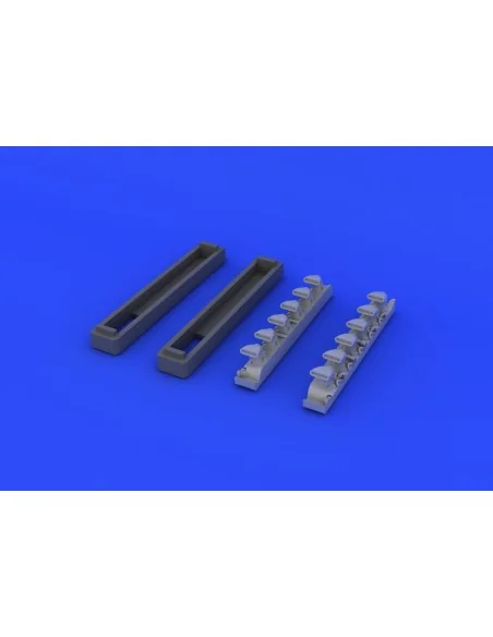 Bf 109G exhaust stacks for Eduard, 1/48 - Eduard Accessories 648247