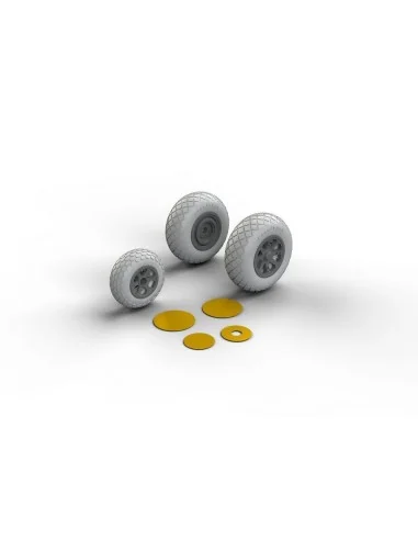 P-38 wheels for Academy, 1/48 - Eduard Accessories 648258