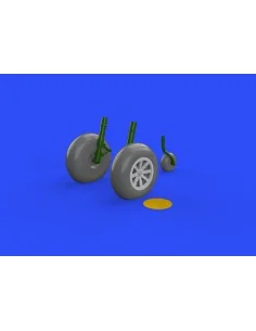 P-40B wheels for Airfix, 1/48 - Eduard Accessories 648270