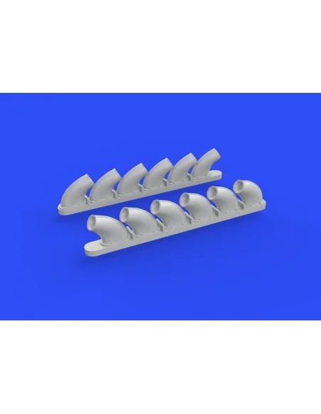 P-40B exhaust stacks for Airfix, 1/48 - Eduard Accessories 648271