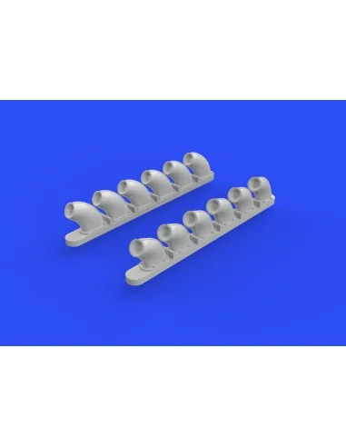 [NO_DESC] P-40B exhaust stacks for Airfix, 1/48 - Eduard Accessorie...