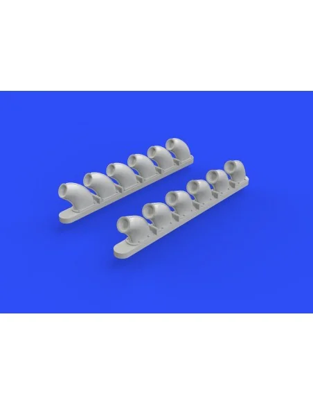 P-40B exhaust stacks for Airfix, 1/48 - Eduard Accessories 648271