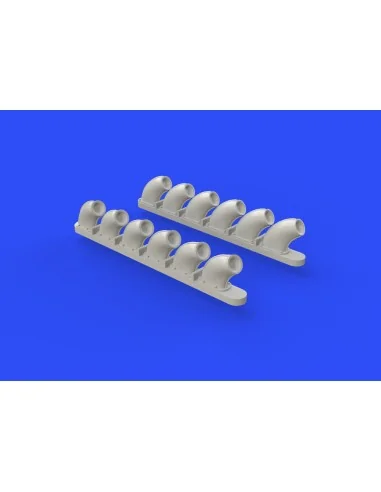 P-40B exhaust stacks for Airfix, 1/48 - Eduard Accessories 648271