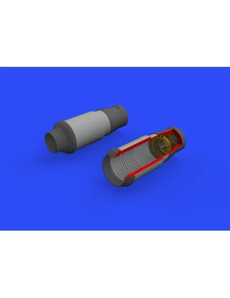 F-14A exhaust nozzles for Tamiya, 1/48 - Eduard Accessories 648311