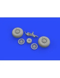 P-51D wheels for Airfix, 1/48 - Eduard Accessories 648335