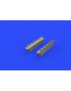 P-51D exhaust stacks w/fairing f.Airfix, 1/48 - Eduard Accessories ... 2