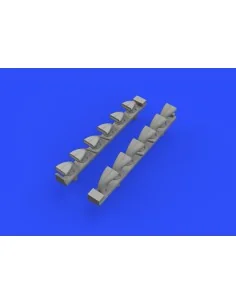 Bf 109G-6 exhaust stacks for Tamiya, 1/48 - Eduard Accessories 648402 2