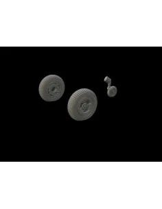 Spitfire Mk.XIV wheels-3spoke f.Airfix, 1/48 - Eduard Accessories 6...