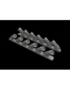 [NO_DESC] Spitfire Mk.XIV exhaust stacks f.Airfix, 1/48 - Eduard Ac...