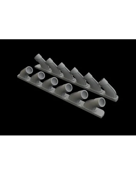 [NO_DESC] Spitfire Mk.XIV exhaust stacks f.Airfix, 1/48 - Eduard Ac...