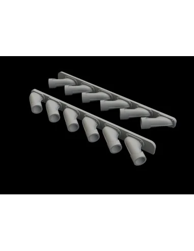 Spitfire Mk.XIV exhaust stacks f.Airfix, 1/48 - Eduard Accessories ...