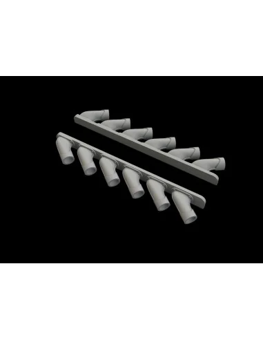 Spitfire Mk.XIV exhaust stacks f.Airfix, 1/48 - Eduard Accessories ...