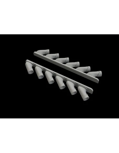 Spitfire Mk.XIV exhaust stacks f.Airfix, 1/48 - Eduard Accessories ...