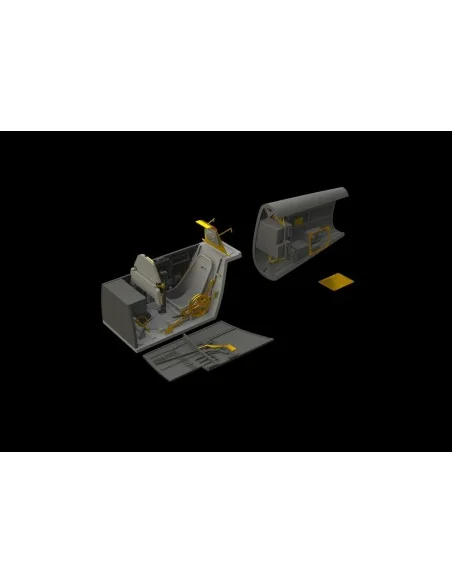 Bf 109E cockpit & radio compartment f.Ed, 1/48 - Eduard Accessories...
