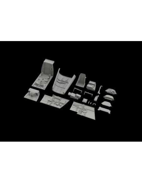 Bf 109E cockpit & radio compartment f.Ed, 1/48 - Eduard Accessories...