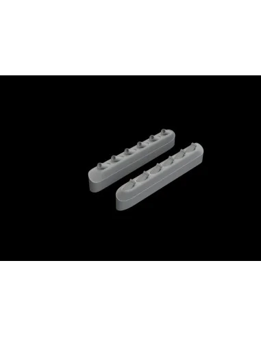P-51D exhaust stacks w/ fairing for Eduard, 1/48 - Eduard Accessori...