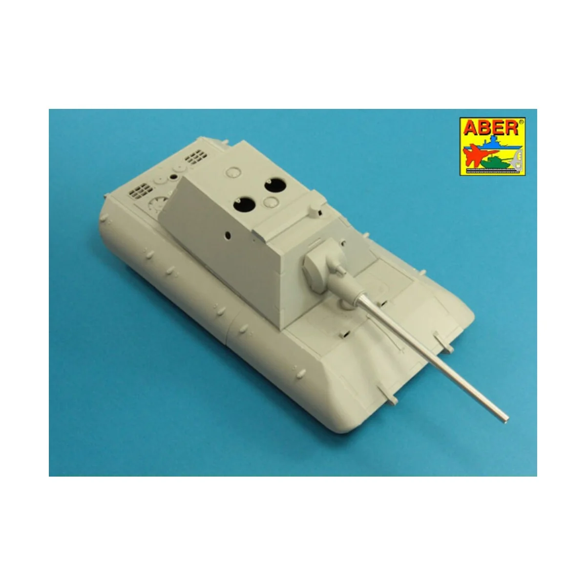 128mm Barrel for German E-100 Heavy Tank Krupp Turret - Aber Models...