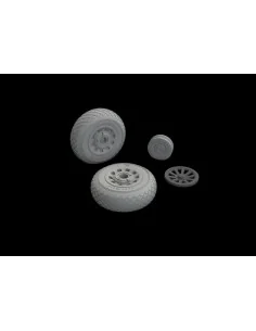 P-51D wheels diamond tread for Eduard, 1/48 - Eduard Accessories 64...