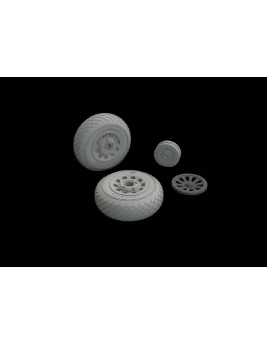 [NO_DESC] P-51D wheels diamond tread for Eduard, 1/48 - Eduard Acce...