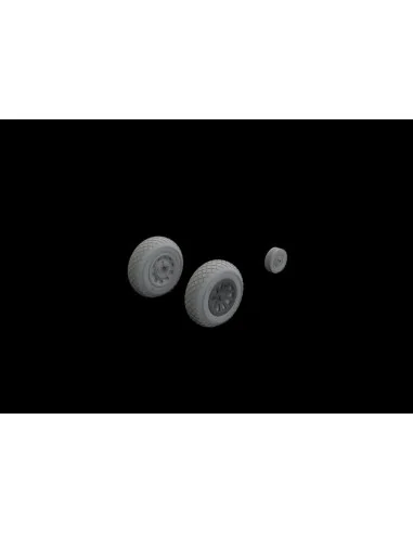P-51D wheels diamond tread for Eduard, 1/48 - Eduard Accessories 64...