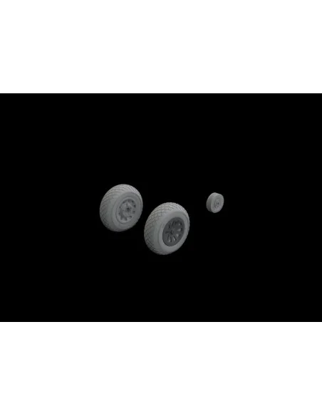 P-51D wheels diamond tread for Eduard, 1/48 - Eduard Accessories 64...