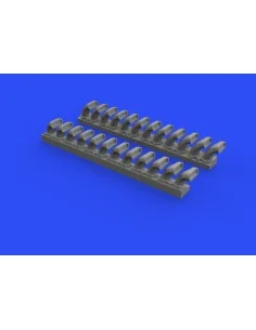 P-400 exhaust stacks f. Eduard, 1/48 - Eduard Accessories 648508