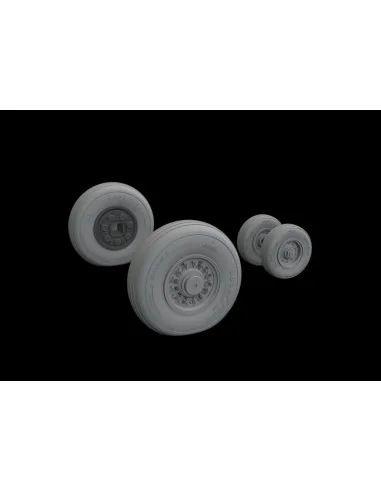 [NO_DESC] F-14D wheels for AMK, 1/48 - Eduard Accessories 648530