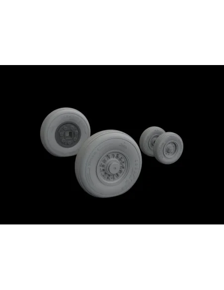 F-14D wheels for AMK, 1/48 - Eduard Accessories 648530