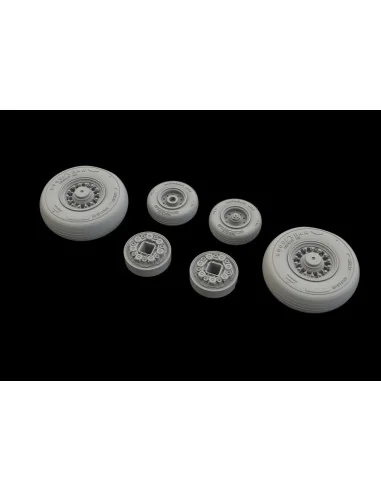 F-14D wheels for AMK, 1/48 - Eduard Accessories 648530