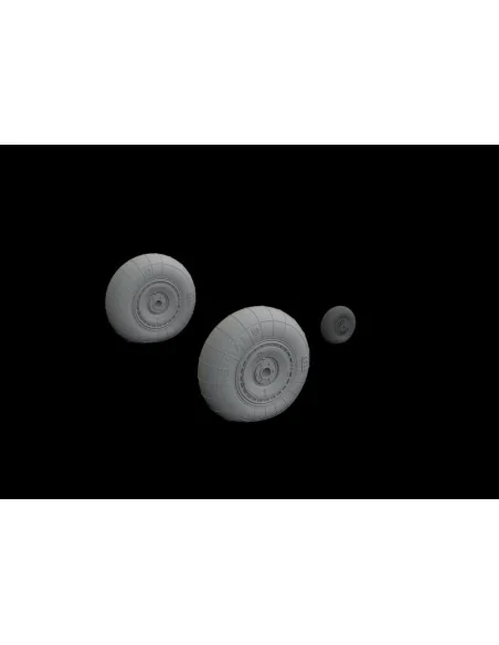 He 111 wheels late for ICM, 1/48 - Eduard Accessories 648543