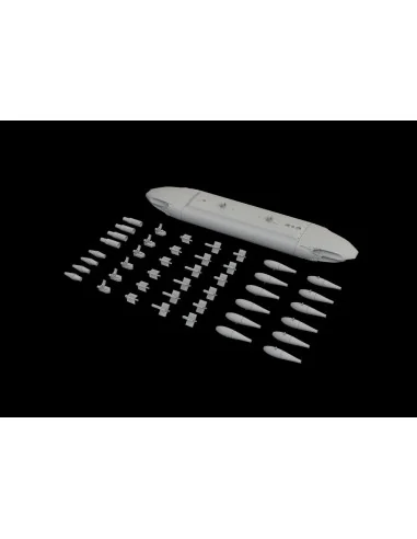 SUU-20 dispenser w/ BDU-33 & Mk.76 bombs, 1/48 - Eduard Accessories...