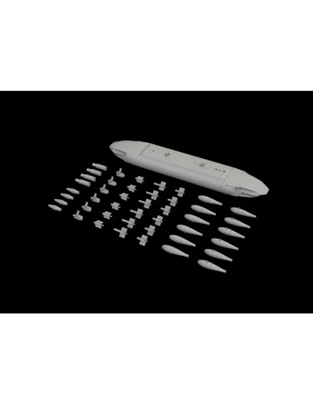 SUU-20 dispenser w/ BDU-33 & Mk.76 bombs, 1/48 - Eduard Accessories...
