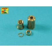 Barrel with muzzle brake for German Krupp 12,8cm PAK 44 Anti-Tank G...