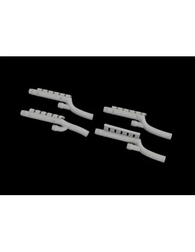 Bf 110G-4 exhaust stacks for Eduard, 1/48 - Eduard Accessories 648606