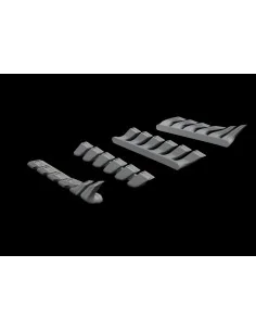 Bf 110C/D/E exhaust stacks for Eduard, 1/48 - Eduard Accessories 64...
