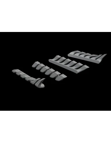 Bf 110C/D/E exhaust stacks for Eduard, 1/48 - Eduard Accessories 64...