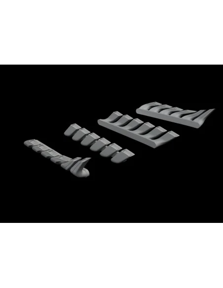 Bf 110C/D/E exhaust stacks for Eduard, 1/48 - Eduard Accessories 64...