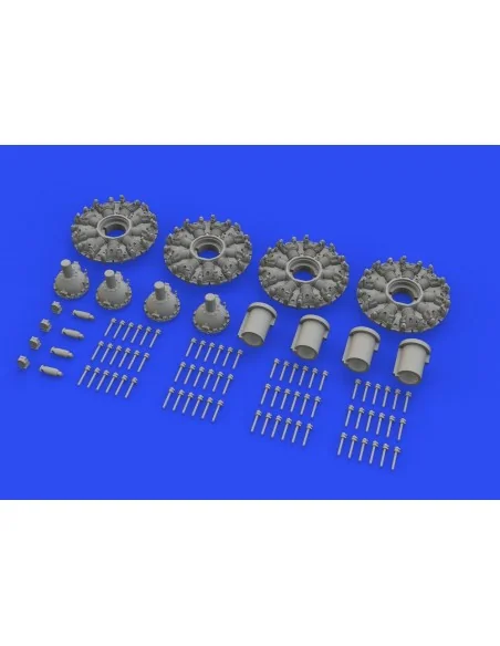 B-17F engines 1/48 for HKM, 1/48 - Eduard Accessories 648631