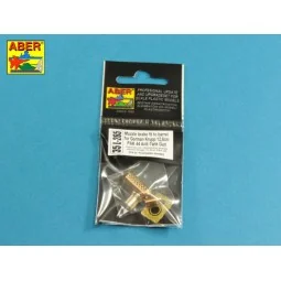 Muzzle brake fit to barrel for Krupp 12, 8cm PAK 44 Anti-Tank Gun (...