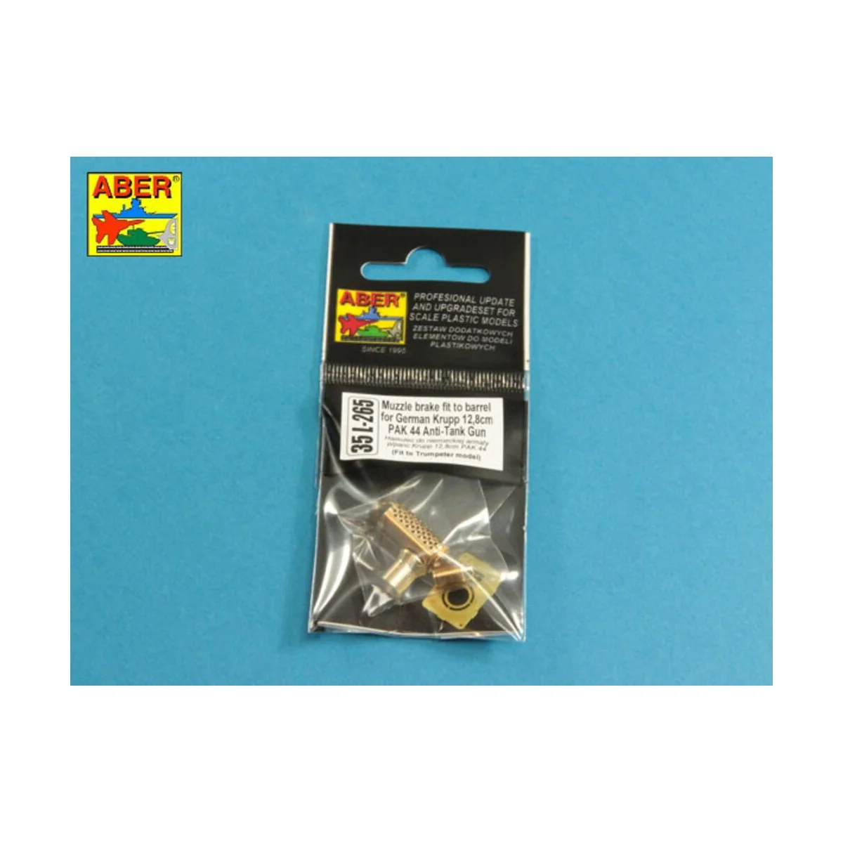 Muzzle brake fit to barrel for Krupp 12, 8cm PAK 44 Anti-Tank Gun (...