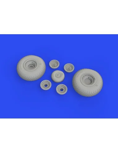 B-17 wheels cross tread 1/48 for HKM, 1/48 - Eduard Accessories 648642