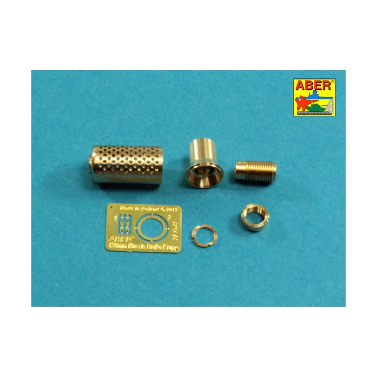 Muzzle brake fit to barrel for Krupp 12, 8cm PAK 44 Anti-Tank Gun (...