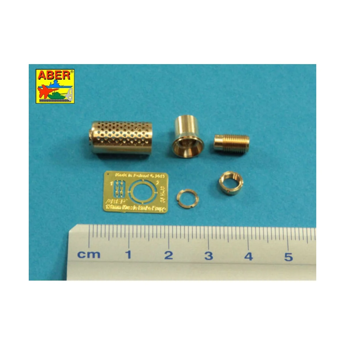 Muzzle brake fit to barrel for Krupp 12, 8cm PAK 44 Anti-Tank Gun (...