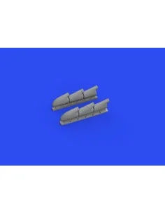 Spitfire Mk.V three-stacks exhausts rounded 1/48 for EDUARD, 1/48 -... 2