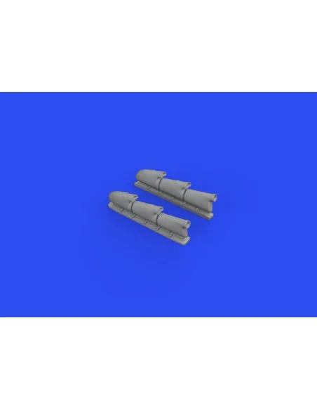 Spitfire Mk.V three-stacks exhausts rounded 1/48 for EDUARD, 1/48 -...