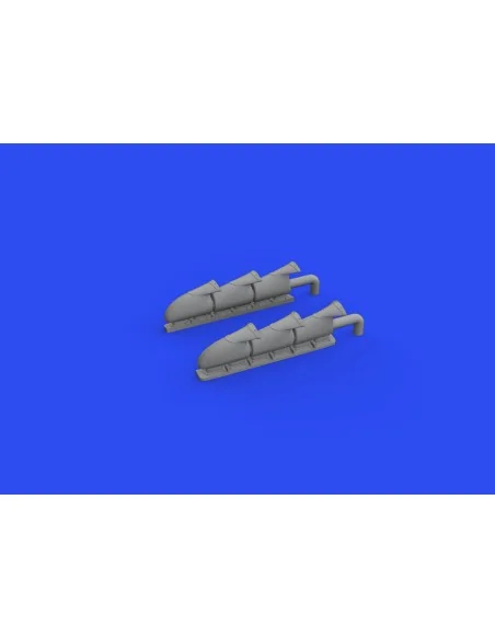 Spitfire Mk.V three-stacks exhausts fishtail 1/48 for EDUARD, 1/48 ...