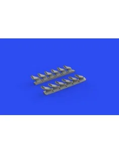 Spitfire Mk.V six-stacks exhausts fishtail for EDUARD, 1/48 - Eduar...