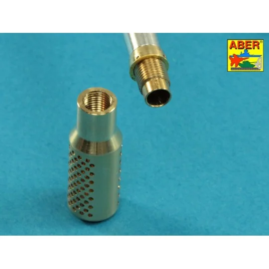 Muzzle brake fit to barrel for Krupp 12,8cm PAK 44 Anti-Tank Gun (T...